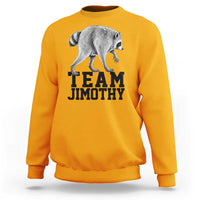 Team Jimothy Viral Seattle Raccoon Sweatshirt Vintage Trash Panda Meme Graphic