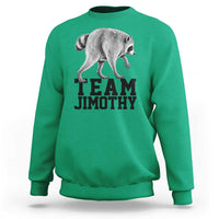 Team Jimothy Viral Seattle Raccoon Sweatshirt Vintage Trash Panda Meme Graphic