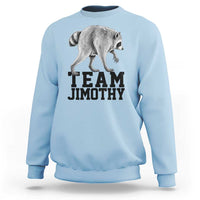 Team Jimothy Viral Seattle Raccoon Sweatshirt Vintage Trash Panda Meme Graphic