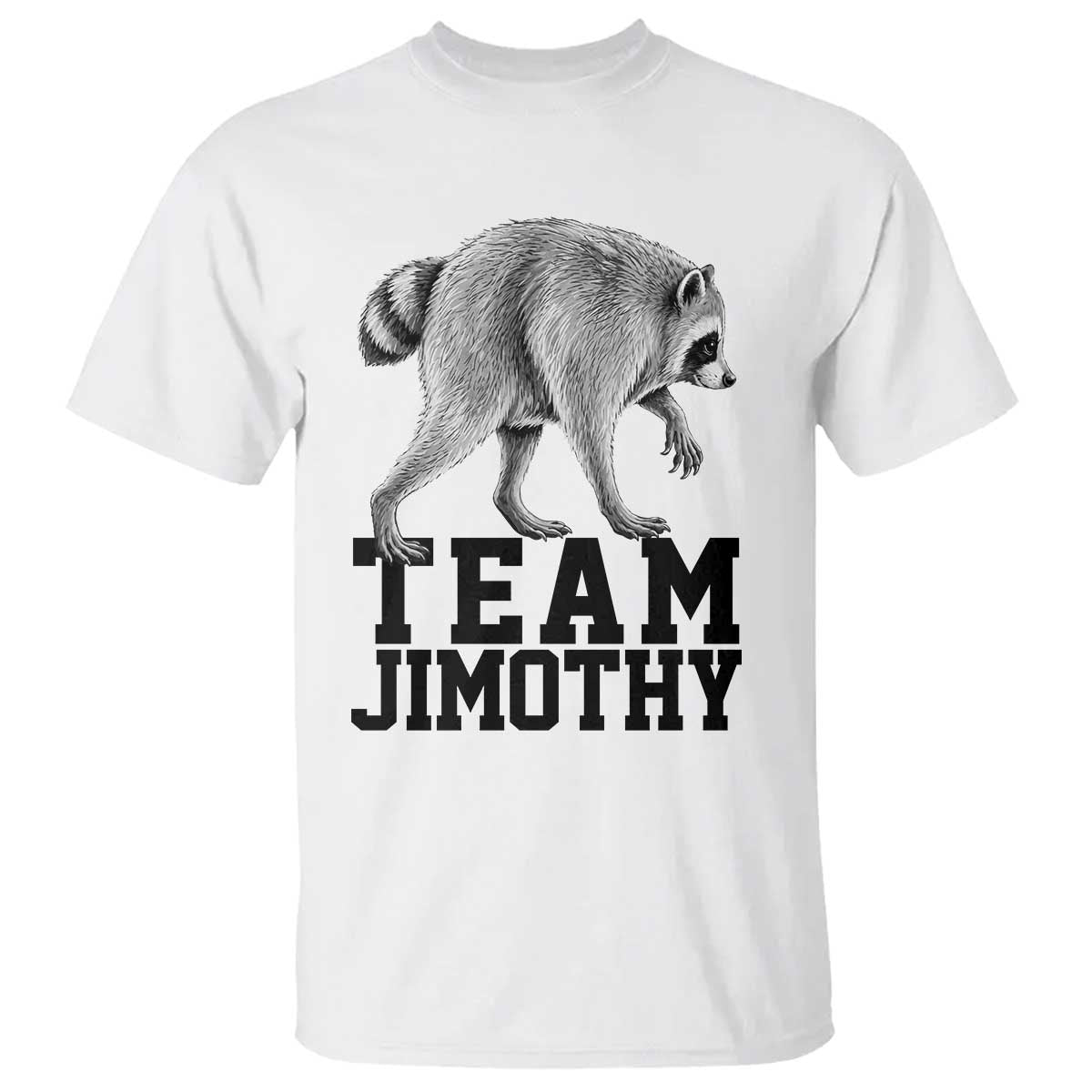 Team Jimothy Viral Seattle Raccoon T Shirt Vintage Trash Panda Meme Graphic