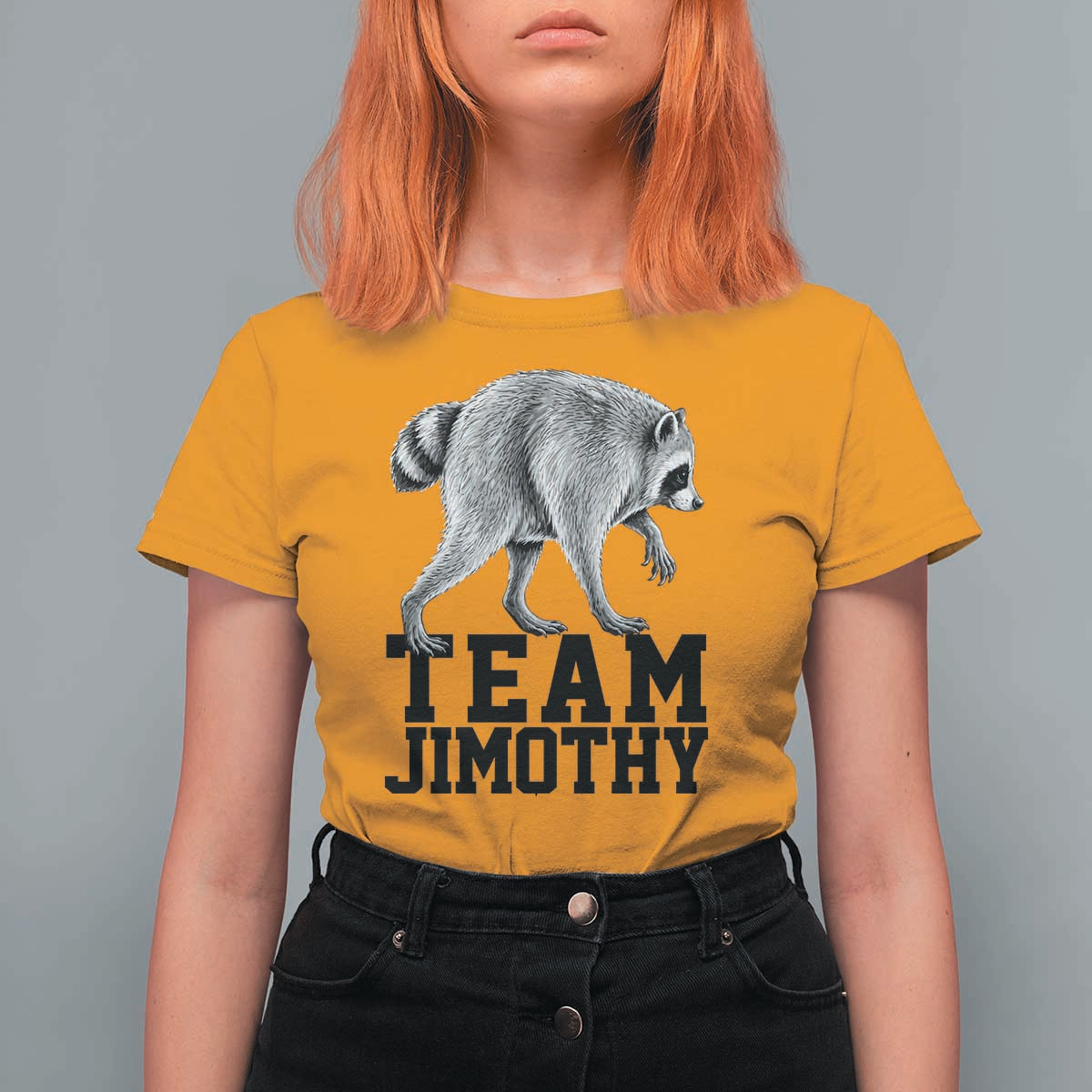 Team Jimothy Viral Seattle Raccoon T Shirt For Women Vintage Trash Panda Meme Graphic
