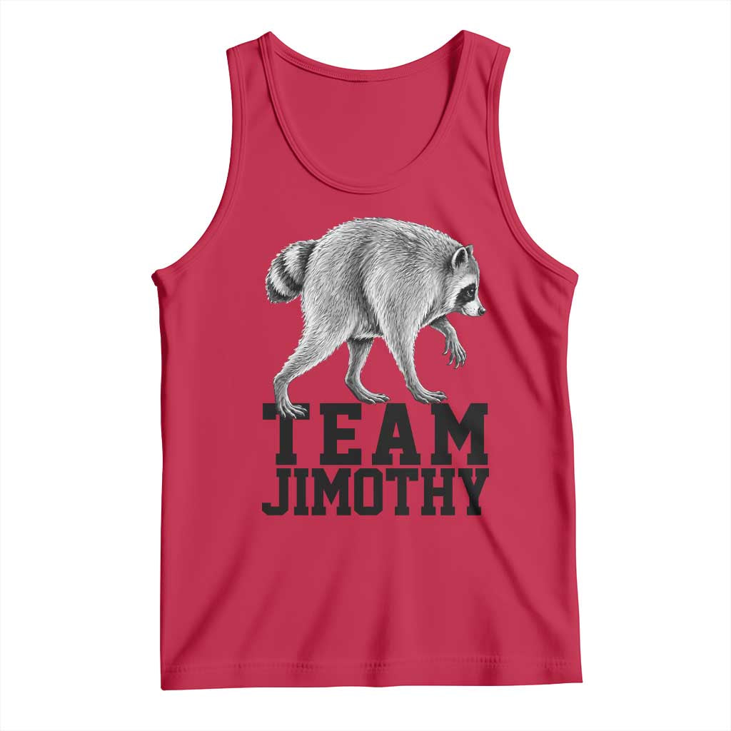 Team Jimothy Viral Seattle Raccoon Tank Top Vintage Trash Panda Meme Graphic