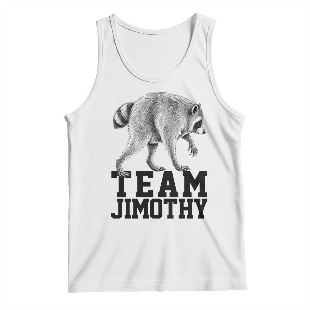 Team Jimothy Viral Seattle Raccoon Tank Top Vintage Trash Panda Meme Graphic
