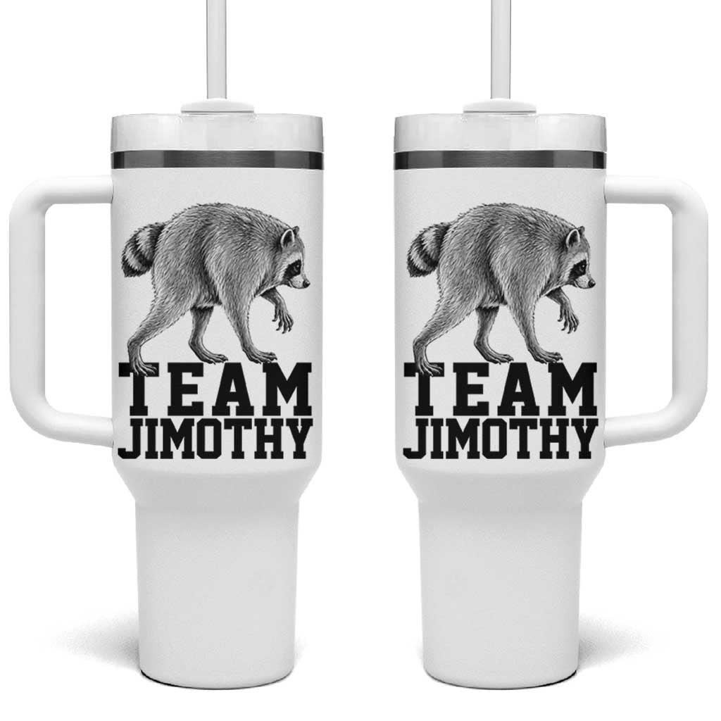 Team Jimothy Viral Seattle Raccoon Tumbler With Handle Vintage Trash Panda Meme Graphic