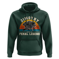 Jimothy from Seattle WA Feral Legend Raccoon Hoodie Viral Trash Panda Vintage Sunset Arch Graphic