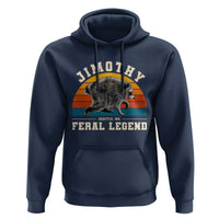 Jimothy from Seattle WA Feral Legend Raccoon Hoodie Viral Trash Panda Vintage Sunset Arch Graphic