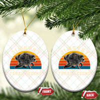 Jimothy from Seattle WA Feral Legend Raccoon Ceramic Ornament Viral Trash Panda Vintage Sunset Arch Graphic