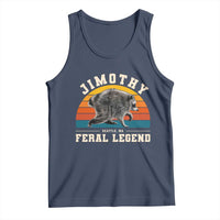 Jimothy from Seattle WA Feral Legend Raccoon Tank Top Viral Trash Panda Vintage Sunset Arch Graphic