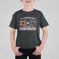 Save Girls Sports XX Does Not Equal XY T Shirt For Kid Biological Science Vintage Varsity Athletic Graphic