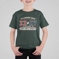 Save Girls Sports XX Does Not Equal XY T Shirt For Kid Biological Science Vintage Varsity Athletic Graphic