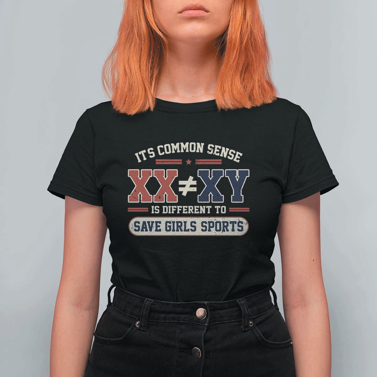 Save Girls Sports XX Does Not Equal XY T Shirt For Women Biological Science Vintage Varsity Athletic Graphic