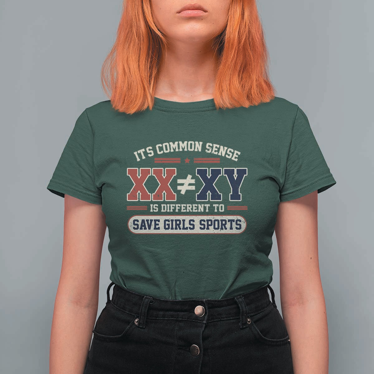 Save Girls Sports XX Does Not Equal XY T Shirt For Women Biological Science Vintage Varsity Athletic Graphic