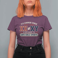 Save Girls Sports XX Does Not Equal XY T Shirt For Women Biological Science Vintage Varsity Athletic Graphic