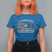 Save Girls Sports XX Does Not Equal XY T Shirt For Women Biological Science Vintage Varsity Athletic Graphic