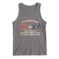 Save Girls Sports XX Does Not Equal XY Tank Top Biological Science Vintage Varsity Athletic Graphic