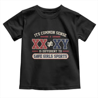Save Girls Sports XX Does Not Equal XY Toddler T Shirt Biological Science Vintage Varsity Athletic Graphic