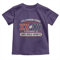 Save Girls Sports XX Does Not Equal XY Toddler T Shirt Biological Science Vintage Varsity Athletic Graphic