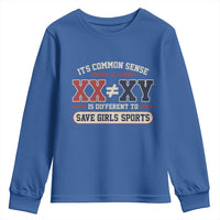 Save Girls Sports XX Does Not Equal XY Youth Sweatshirt Biological Science Vintage Varsity Athletic Graphic