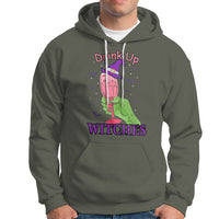 Drinking Witch Hoodie Drink Up Witches Wine Lover - Wonder Print Shop