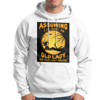 Halloween Witch Hoodie Assuming I'm Just An Old Lady Was Your First Mistake - Wonder Print Shop