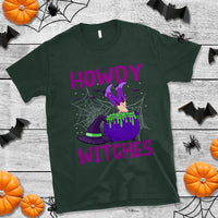 Halloween Witch T Shirt Howdy Witches Western Cowgirl - Wonder Print Shop