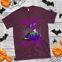 Halloween Witch T Shirt Howdy Witches Western Cowgirl - Wonder Print Shop