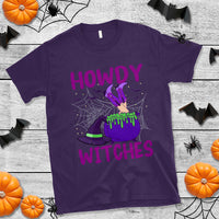 Halloween Witch T Shirt Howdy Witches Western Cowgirl - Wonder Print Shop