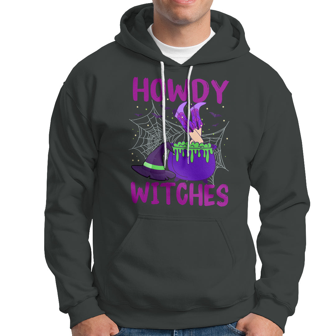 Halloween Witch Hoodie Howdy Witches Western Cowgirl - Wonder Print Shop