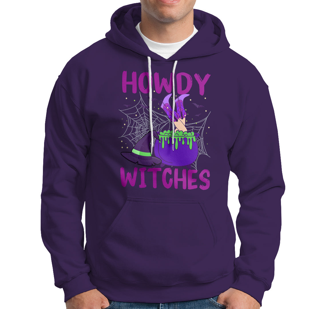 Halloween Witch Hoodie Howdy Witches Western Cowgirl - Wonder Print Shop