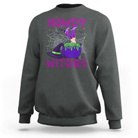Halloween Witch Sweatshirt Howdy Witches Western Cowgirl - Wonder Print Shop