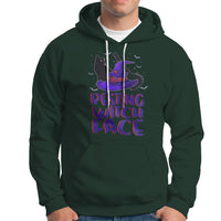 Funny Witch Hoodie Resting Witch Face With Black Cat - Wonder Print Shop