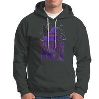Funny Witch Hoodie Resting Witch Face With Black Cat - Wonder Print Shop