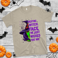 Halloween Witch T Shirt Resting Witch Face I'm Just Wicked That Way - Wonder Print Shop