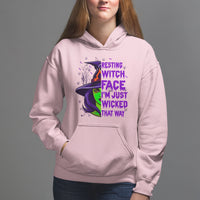 Halloween Witch Hoodie Resting Witch Face I'm Just Wicked That Way - Wonder Print Shop