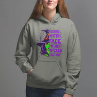 Halloween Witch Hoodie Resting Witch Face I'm Just Wicked That Way - Wonder Print Shop