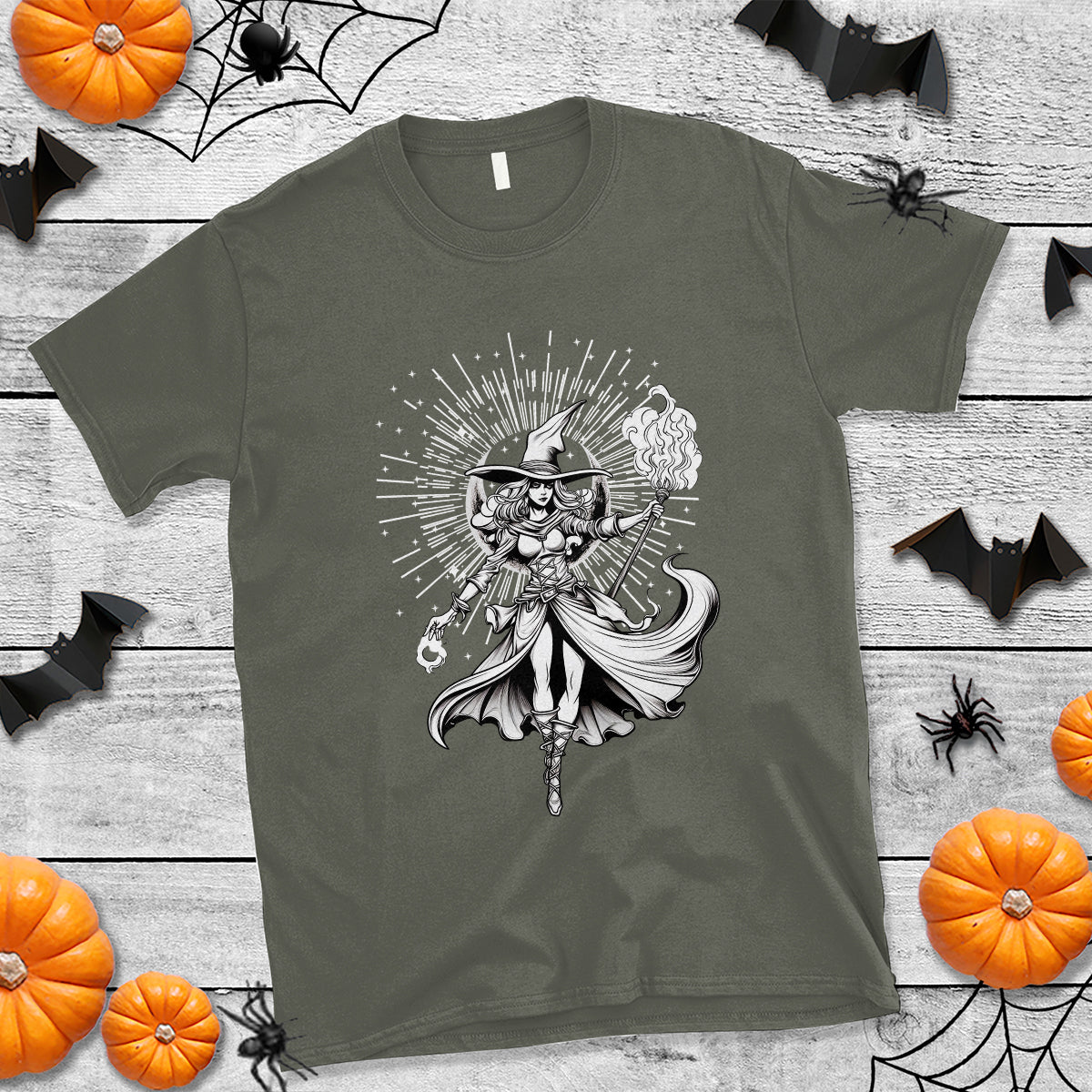 Witch T Shirt Black Gothic - Wonder Print Shop