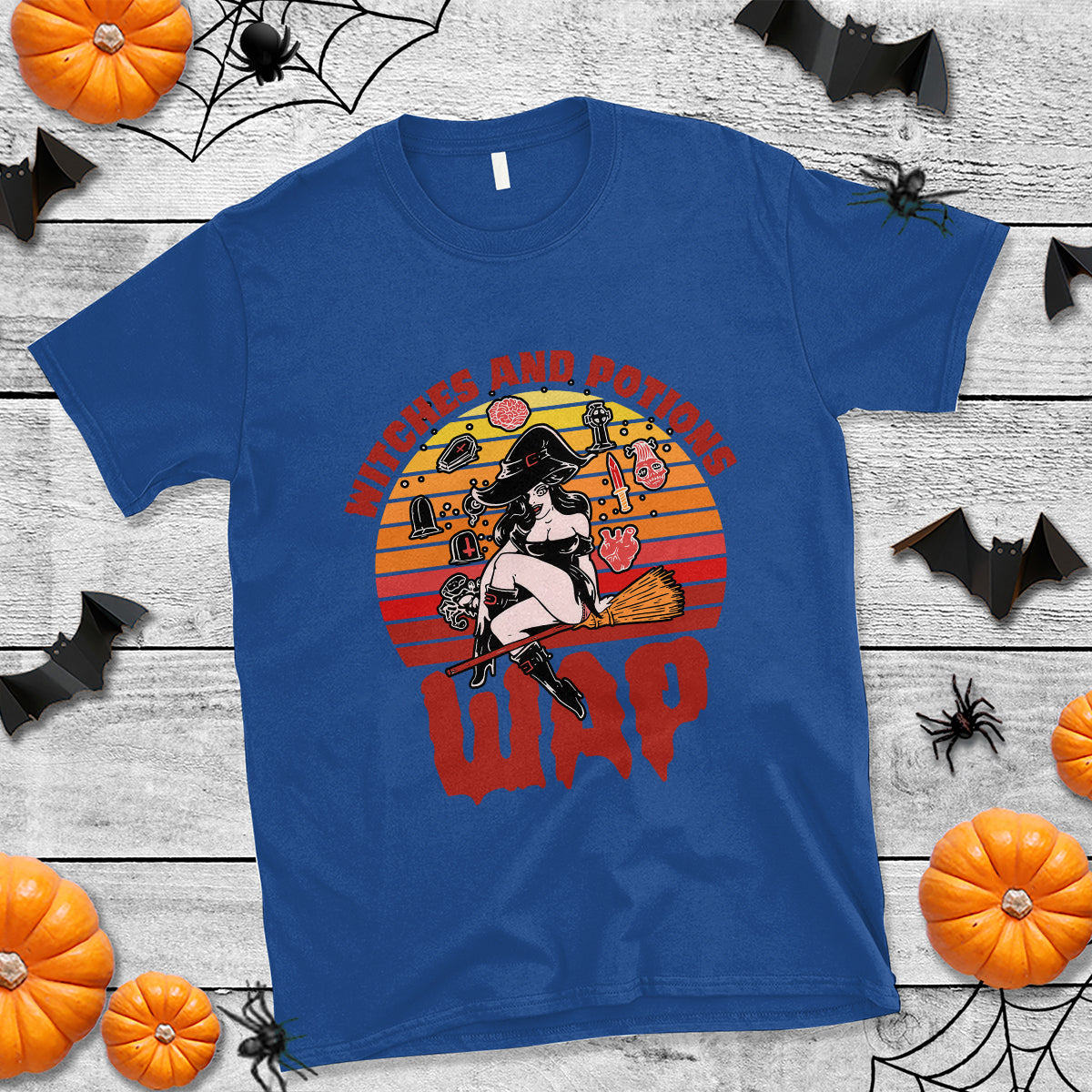 Witch T Shirt WAP Witches And Potions Retro - Wonder Print Shop