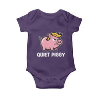 Quiet Piggy Funny Blonde Pig Baby Onesie Political Satire Humor Free Speech Cute Cartoon - Wonder Print Shop