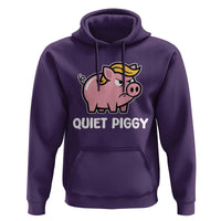 Quiet Piggy Funny Blonde Pig Hoodie Political Satire Humor Free Speech Cute Cartoon - Wonder Print Shop