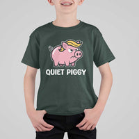 Quiet Piggy Funny Blonde Pig T Shirt For Kid Political Satire Humor Free Speech Cute Cartoon - Wonder Print Shop