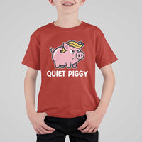 Quiet Piggy Funny Blonde Pig T Shirt For Kid Political Satire Humor Free Speech Cute Cartoon - Wonder Print Shop