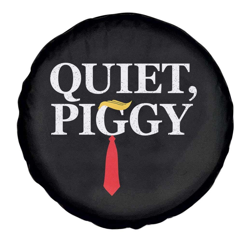 Quiet Piggy Funny Blonde Spare Tire Cover Political Satire Humor Free Speech - Wonder Print Shop