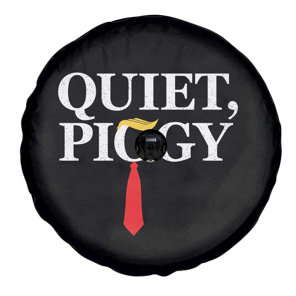 Quiet Piggy Funny Blonde Spare Tire Cover Political Satire Humor Free Speech - Wonder Print Shop