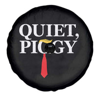 Quiet Piggy Funny Blonde Spare Tire Cover Political Satire Humor Free Speech - Wonder Print Shop