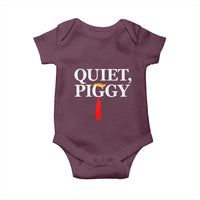 Quiet Piggy Funny Blonde Baby Onesie Political Satire Humor Free Speech - Wonder Print Shop