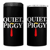 Quiet Piggy Funny Blonde 4 in 1 Can Cooler Tumbler Political Satire Humor Free Speech - Wonder Print Shop