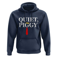 Quiet Piggy Funny Blonde Hoodie Political Satire Humor Free Speech - Wonder Print Shop