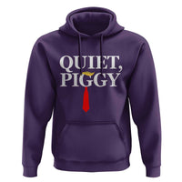 Quiet Piggy Funny Blonde Hoodie Political Satire Humor Free Speech - Wonder Print Shop
