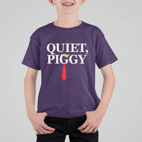 Quiet Piggy Funny Blonde T Shirt For Kid Political Satire Humor Free Speech - Wonder Print Shop
