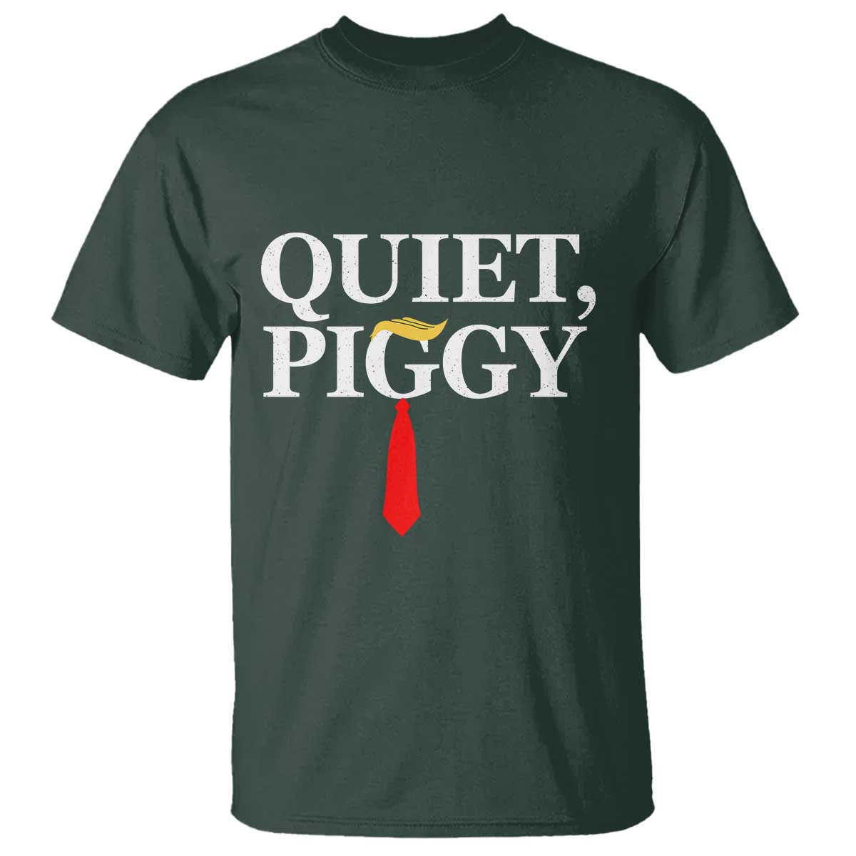 Quiet Piggy Funny Blonde T Shirt Political Satire Humor Free Speech - Wonder Print Shop